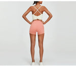 Load image into Gallery viewer, Breathable Seamless Cross Back Sculpt Performance Bra