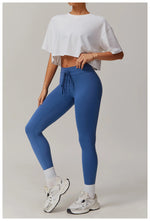 Load image into Gallery viewer, Moisture Wicking Luxe Contour Yoga Top Short Sleeve