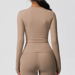 Load image into Gallery viewer, Luxurious Breathable Contoured Long Sleeve Yoga Top Nylon