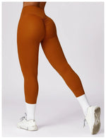 Load image into Gallery viewer, Luxurious High-Waist Contour Seamless Leggings Scrunch