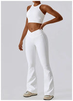Load image into Gallery viewer, Contour High Waist Flare Leggings With Performance Wear