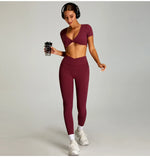 Load image into Gallery viewer, Luxurious Contoured Yoga Set Quick Drying Performance