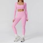 Load image into Gallery viewer, Seamless Premium Athleisure 2 Piece Leggings Set Nylon