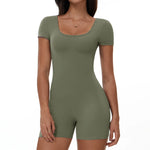 Load image into Gallery viewer, Backless Contour Jumpsuit Breathable Performance Nylon