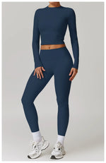 Load image into Gallery viewer, Signature 2 Piece Yoga Ensemble Nylon Plus Performance