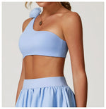 Load image into Gallery viewer, One Shoulder Seamless Contour Sports Bra Performance