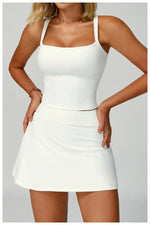 Load image into Gallery viewer, Luxe Contour 2 Piece Yoga Wear Ensemble Nylon Knit Fabric