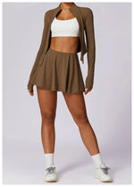 Load image into Gallery viewer, Seamless Performance Tennis Skort with Breathable Knit