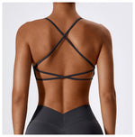 Load image into Gallery viewer, Breathable Cross Strap Contour Seamless Performance Bra