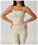 Load image into Gallery viewer, Sculpted Strapless Yoga Vest Contoured Support Brassiere