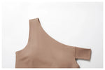 Load image into Gallery viewer, Breathable One Shoulder Sculpted Performance Contour Bra