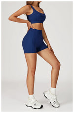 Load image into Gallery viewer, Two-Piece Contoured Breathable Yoga Set Leggings Silhouette