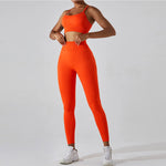 Load image into Gallery viewer, Seamless Performance Wear Set With High Waist Leggings