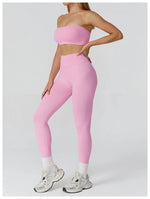 Load image into Gallery viewer, Seamless Premium Athleisure 2 Piece Leggings Set Nylon