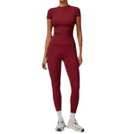 Load image into Gallery viewer, 2 Piece Seamless Yoga Set Performance Leggings Luxe