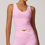 Load image into Gallery viewer, Seamless Contour Backless Sport Bra Top Nylon Spandex