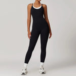 Load image into Gallery viewer, Color Blocking Seamless Yoga Jumpsuit Exquisite Fit