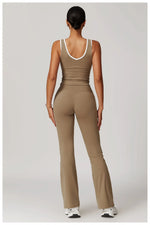 Load image into Gallery viewer, Seamless Contour Backless Sport Bra Top Nylon Spandex