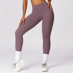 Load image into Gallery viewer, Luxurious High-Waist Contour Seamless Leggings Scrunch
