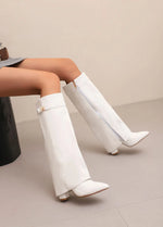 Load image into Gallery viewer, Annette | Women’s Leather Thigh-High Boots with Buckle