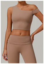 Load image into Gallery viewer, Breathable One Shoulder Sculpted Performance Contour Bra