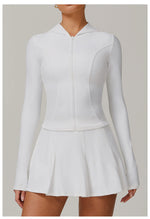 Load image into Gallery viewer, Zip Front Yoga Jacket Breathable High Stretch Nylon