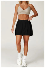 Load image into Gallery viewer, High Waist Contoured Breathable Yoga Short Skirt