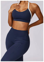 Load image into Gallery viewer, Contoured Halter Breathable Sport Bra Quick Dry Lift