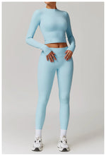 Load image into Gallery viewer, Signature 2 Piece Yoga Ensemble Nylon Plus Performance