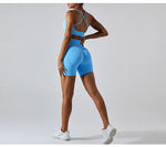 Load image into Gallery viewer, Seamless Contour 2 Piece Sculpted Yoga Wear Breathable