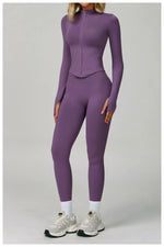 Load image into Gallery viewer, Two Piece Contour Seamless Performance Yoga Ensemble