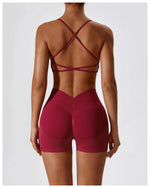 Load image into Gallery viewer, Seamless Performance Yoga Set Contour Nylon Knit Fabric