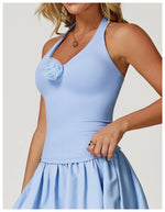 Load image into Gallery viewer, Seamless Contour Halter Bra Open Back Premium Breathable