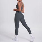 Load image into Gallery viewer, Ultra Luxe Contour Yoga Wear 2 Piece Leggings Nylon