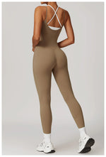 Load image into Gallery viewer, Color Blocking Seamless Yoga Jumpsuit Exquisite Fit