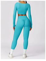 Load image into Gallery viewer, Luxurious High-Waist Contour Seamless Leggings Scrunch