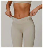 Load image into Gallery viewer, Contoured High Waist Seamless Bell Bottom Leggings