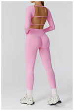 Load image into Gallery viewer, Seamless Premium Athleisure 2 Piece Leggings Set Nylon