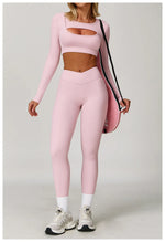 Load image into Gallery viewer, Sculpted Performance Long Sleeve Yoga Top Breathable