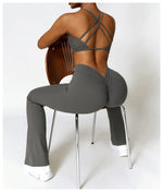 Load image into Gallery viewer, Contoured Flared Leggings With High Waist Silhouette