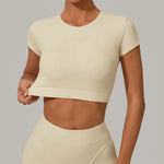 Load image into Gallery viewer, Premium Quick Dry Yoga Tee With Light Weight Sleeves