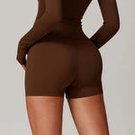 Load image into Gallery viewer, Running High Waist Contoured Scrunching Shorts Nylon
