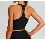 Load image into Gallery viewer, High Impact Ribbed Contour Sport Bra Breathable For Running