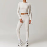 Load image into Gallery viewer, Signature 2 Piece Yoga Ensemble Nylon Plus Performance