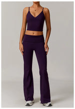 Load image into Gallery viewer, 2 Piece Seamless Contour Yoga Set Nylon Spandex Blend