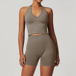 Load image into Gallery viewer, Seamless Contour Performance Fabric Two Piece Yoga Set
