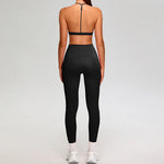 Load image into Gallery viewer, Luxurious Premium Contoured Two Piece Yoga Set Nylon