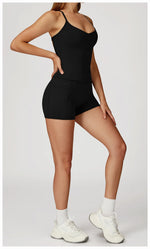 Load image into Gallery viewer, Two Piece Contoured Seamless Performance Athletic Set Nylon