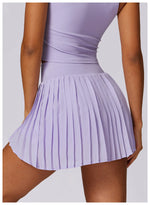 Load image into Gallery viewer, Pocketed High Waist Tennis Skirt Performance Wear Nylon