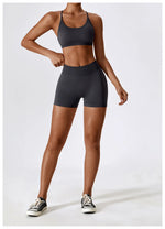 Load image into Gallery viewer, Seamless Performance Yoga Set Contour Nylon Knit Fabric